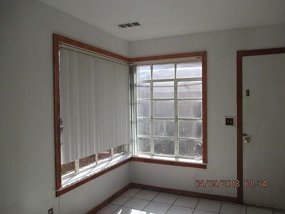 Corner eating area has lots of light.