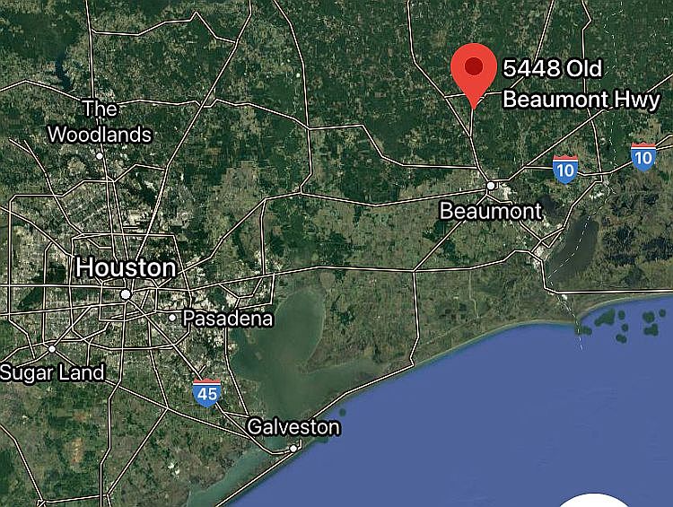 1 hour 40 min to Houston.