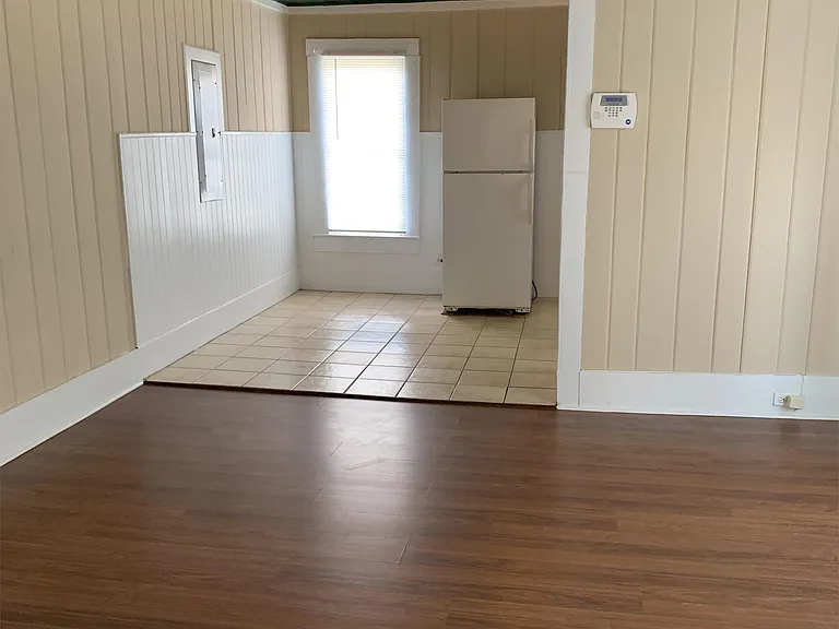 View of dining room/kitchen from living room
