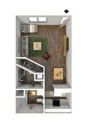 Floor plan Studio