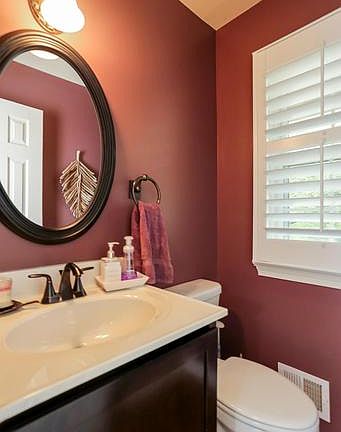 Main level powder room