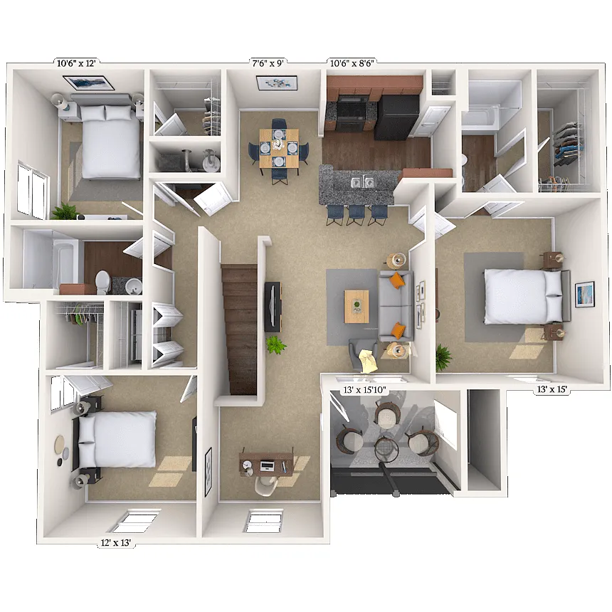Floor plan Martinique