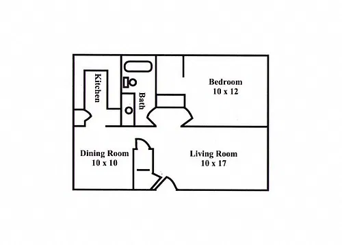 Floor plan One Bedroom Standard
