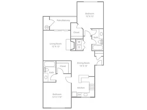 Floor plan Birch with Patio