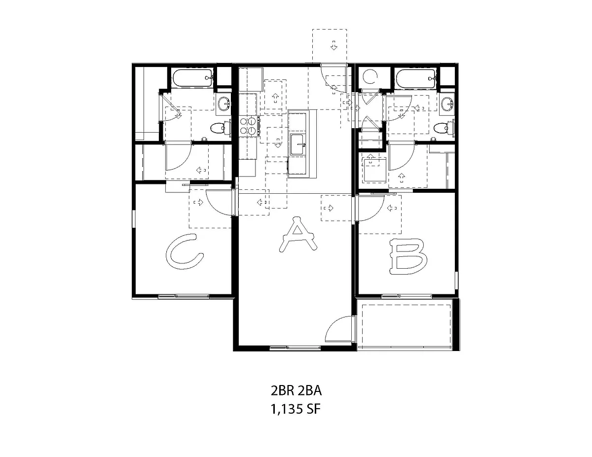 Floor plan 2 Bedroom