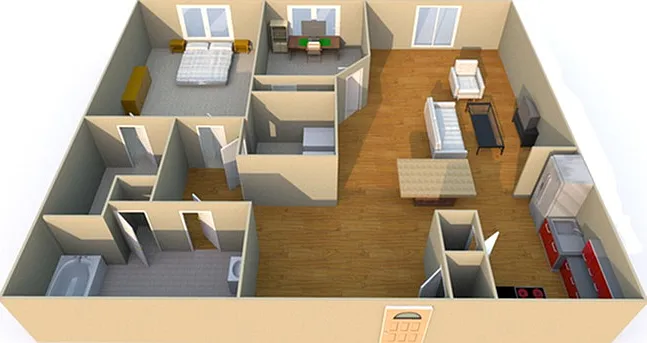 2 Bedroom Floor Plan 2 Bedroom Floor Plan