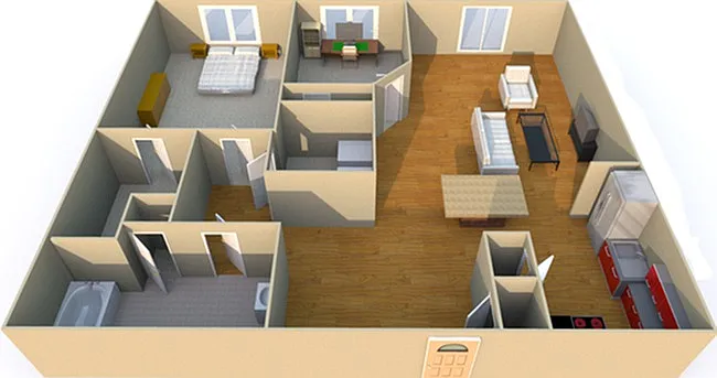 Floor plan West Haven Loft