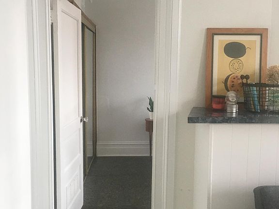 Bedroom is off the living room