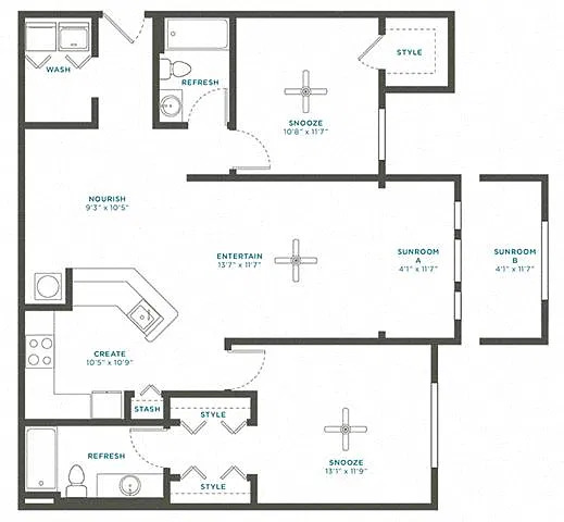 Floor plan 2D Renovation 4