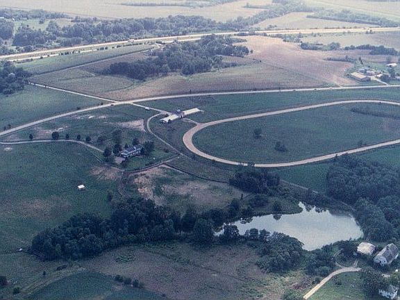 Aerial view from back