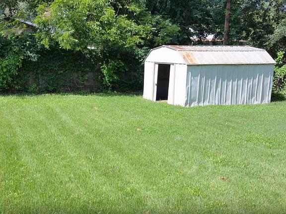 large fenced backyard