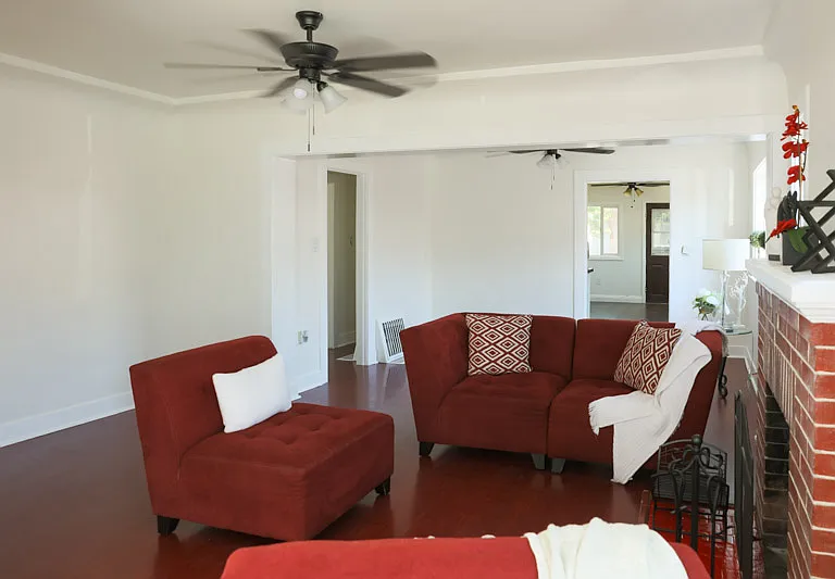 Open floor plan for Living and Dining Rooms