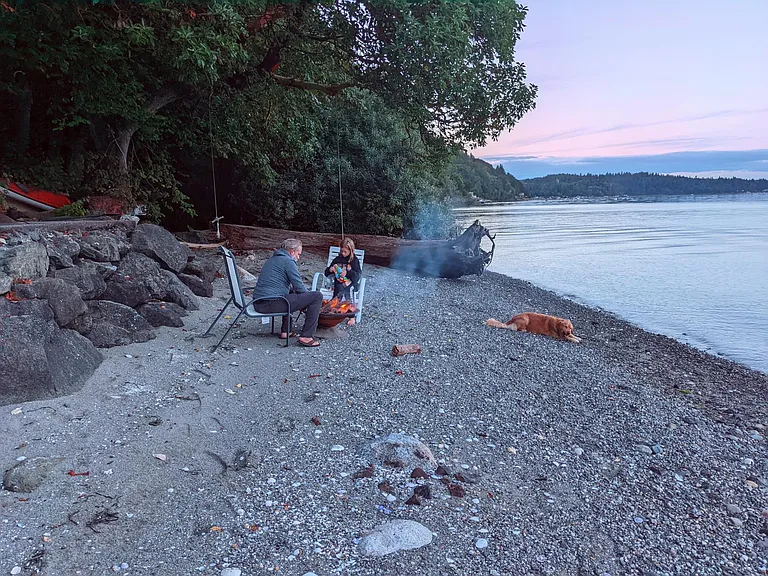private beach