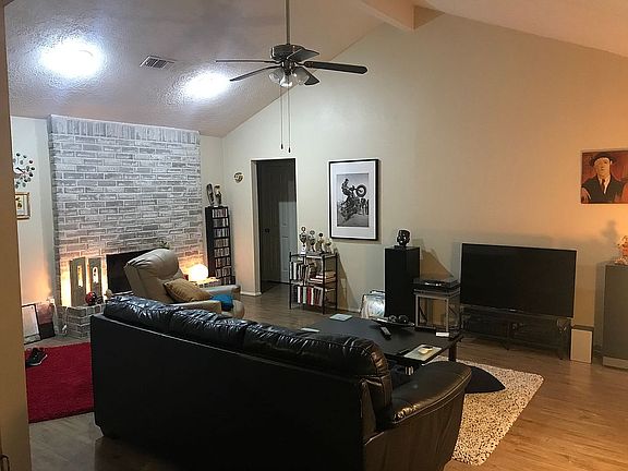 Family room and wood burning