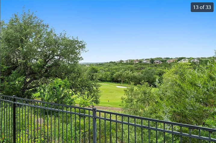 Back yard view of golf course