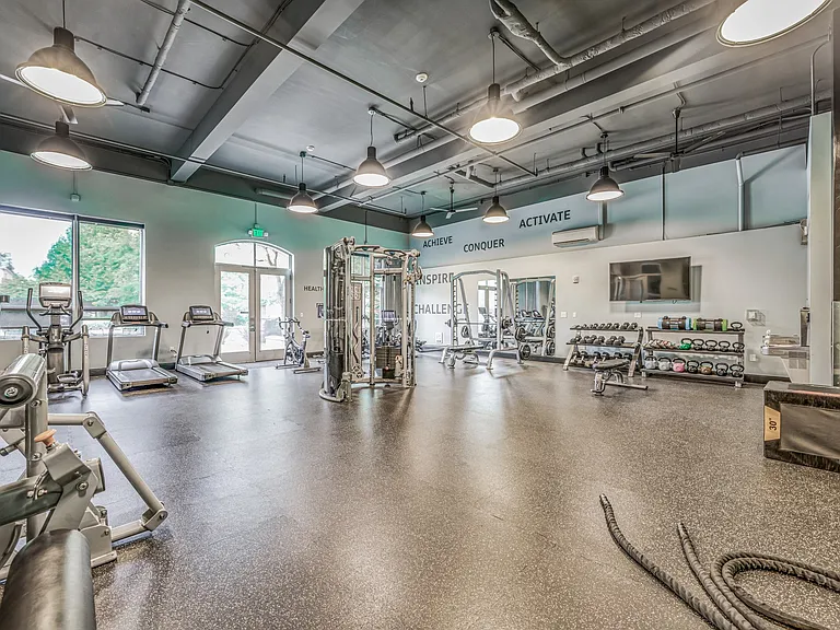 Spacious fitness center- there's something for everyone!