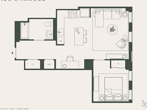 2nd image of 420 Carroll St #1609