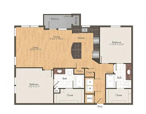 Floor plan 2B
