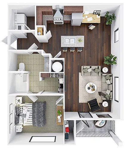 Floor plan One Bedroom