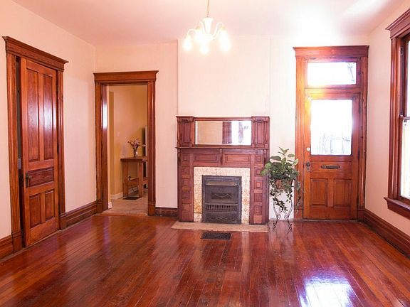 Dinning room with origional fireplace