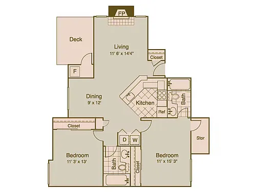 Floor plan 2X2