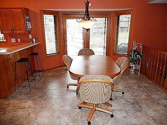 Dining and Kitchen look out to back yard