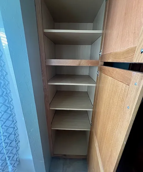 Bathroom linen closet