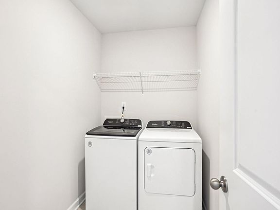 Sort and organize your laundry essentials using the large built-in shelf.