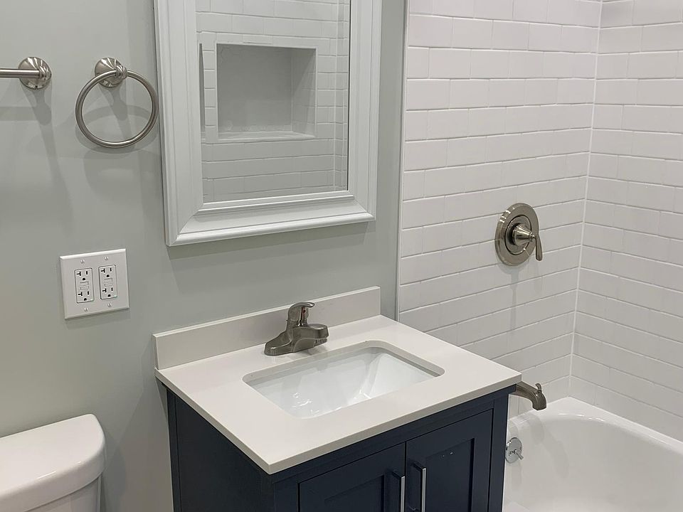 navy vanity