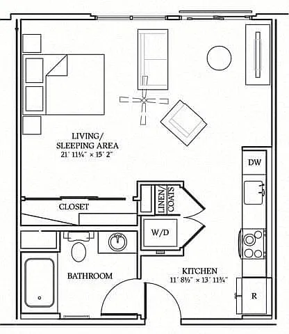 Floor plan STUDIO 8