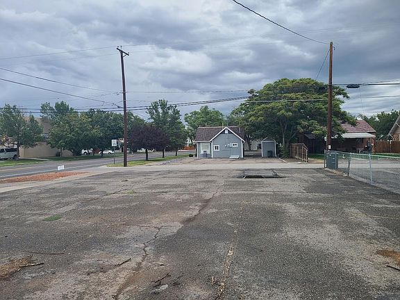 huge parking lot north of house