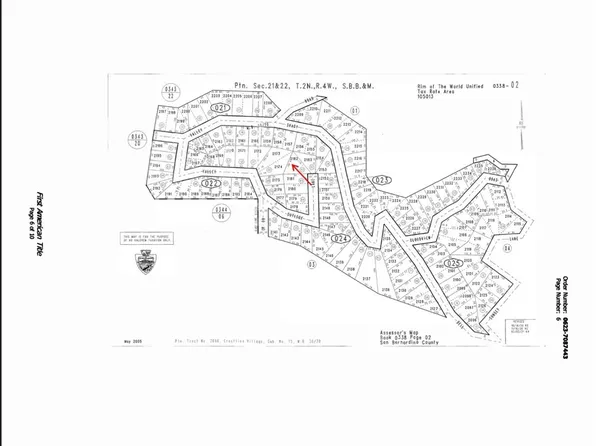 0 Outlook Ln #2182, Crestline, CA 92325
