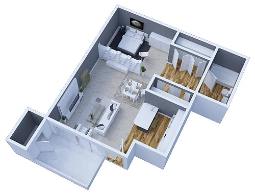 Floor plan The Royce - Studio