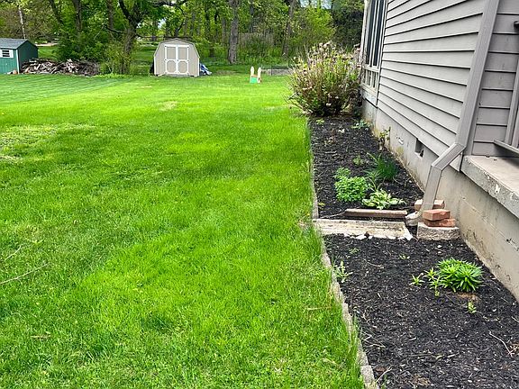 Side yard and shed