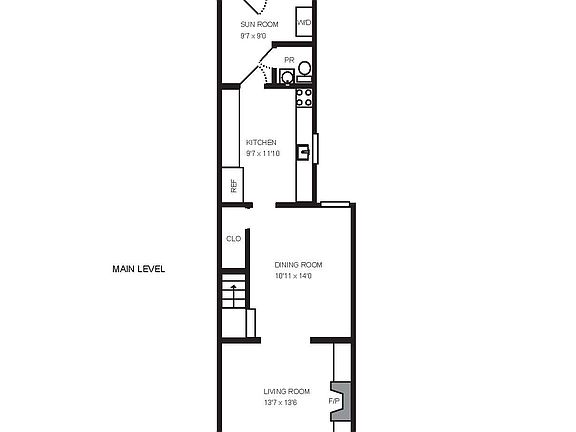 Main Level Floor Plan