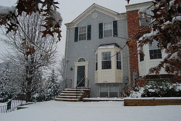 Our end unit townhouse winter wonderland!