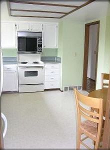 Open kitchen with eating space & double oven