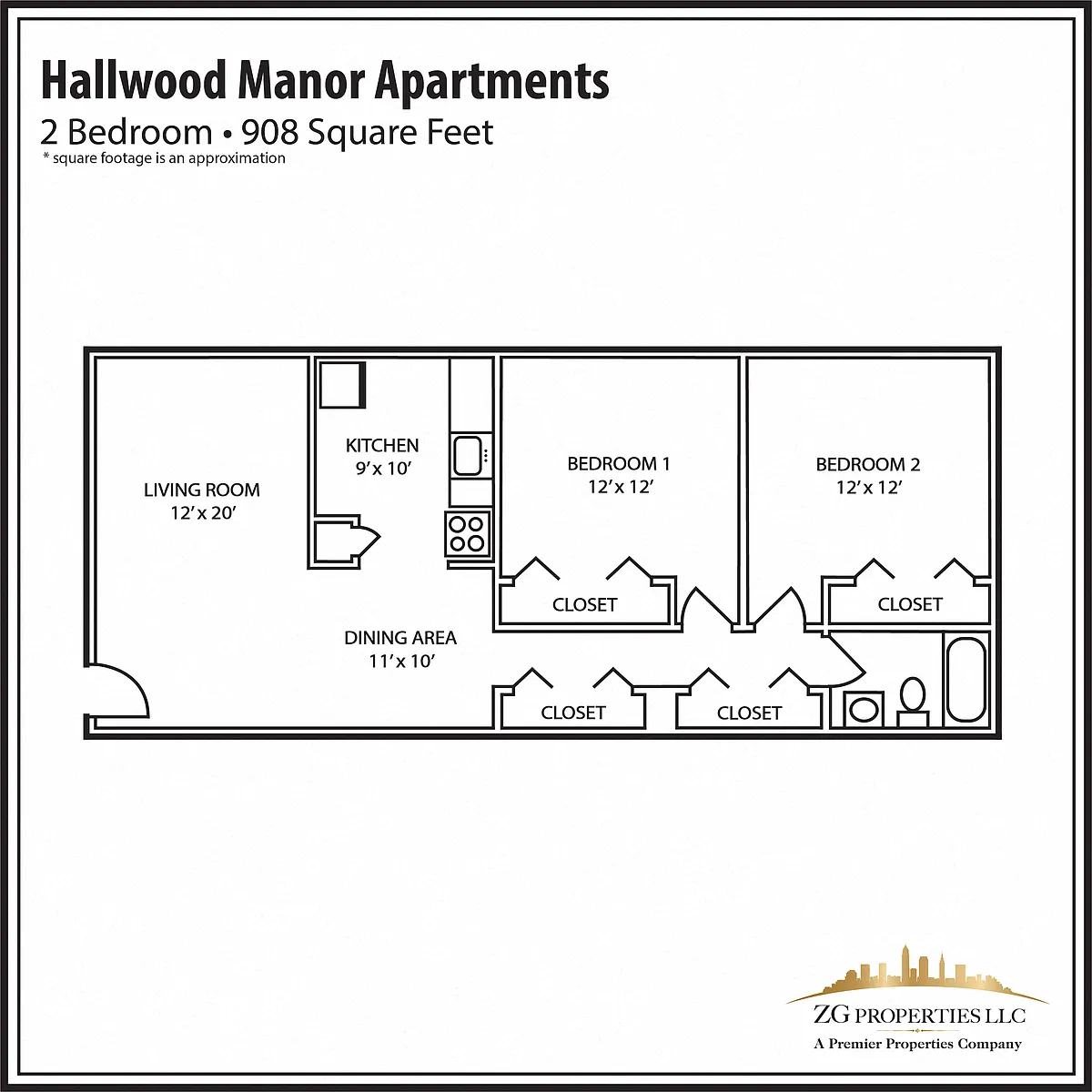 Floor plan 2 Bedroom