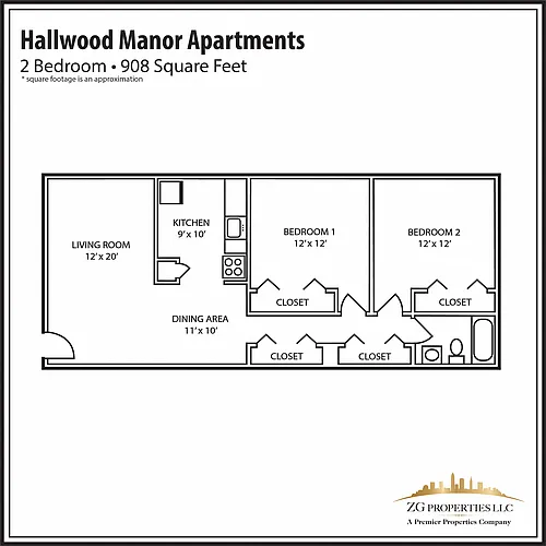 Floor plan 2 Bedroom