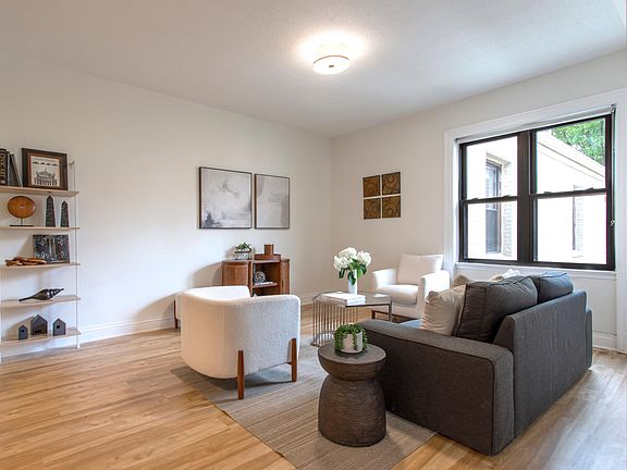 Unit 442 has been beautifully renovated. New floors, new kitchen, new bathroom.