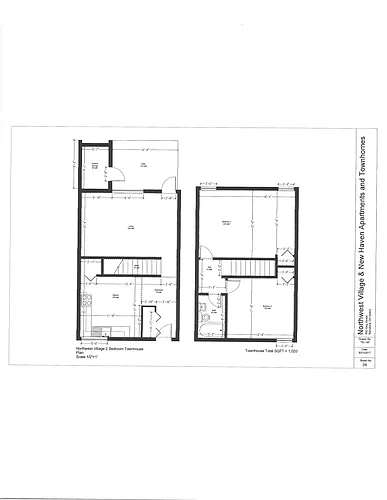Floor plan 2 Bedroom Horseshoe Townhouse