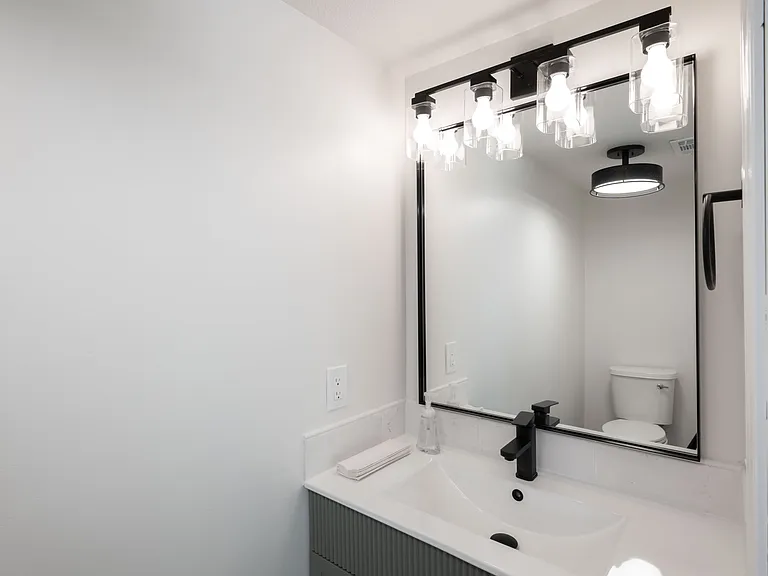 Fully remodeled main level powder room