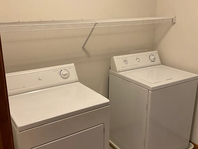 Full Size washer/dryer on the second floor