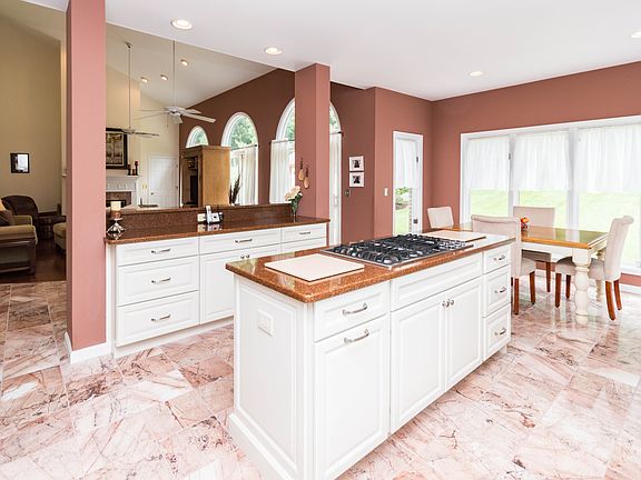 Kitchen open to family room