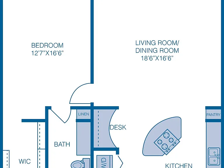 A6 floor plan Lakeshore Lofts