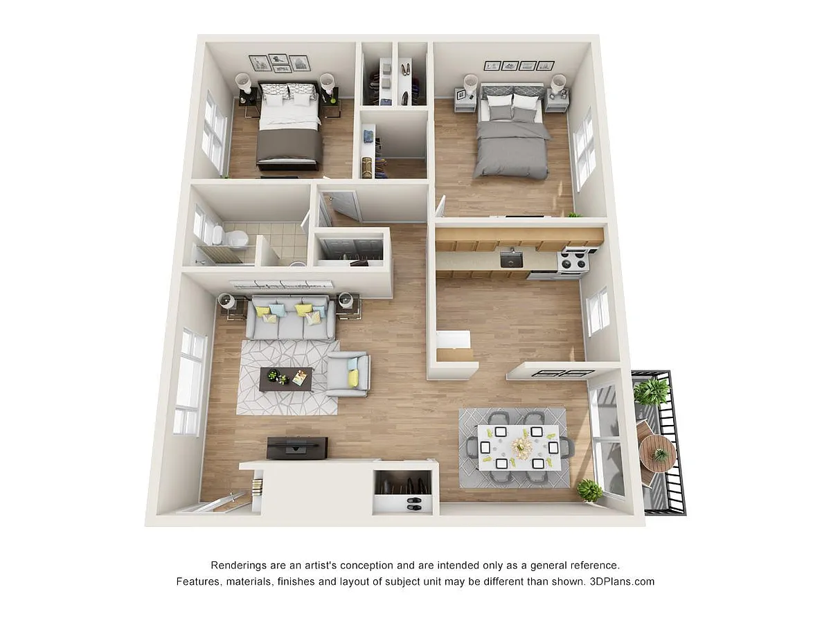 Floor plan 2 Bedroom