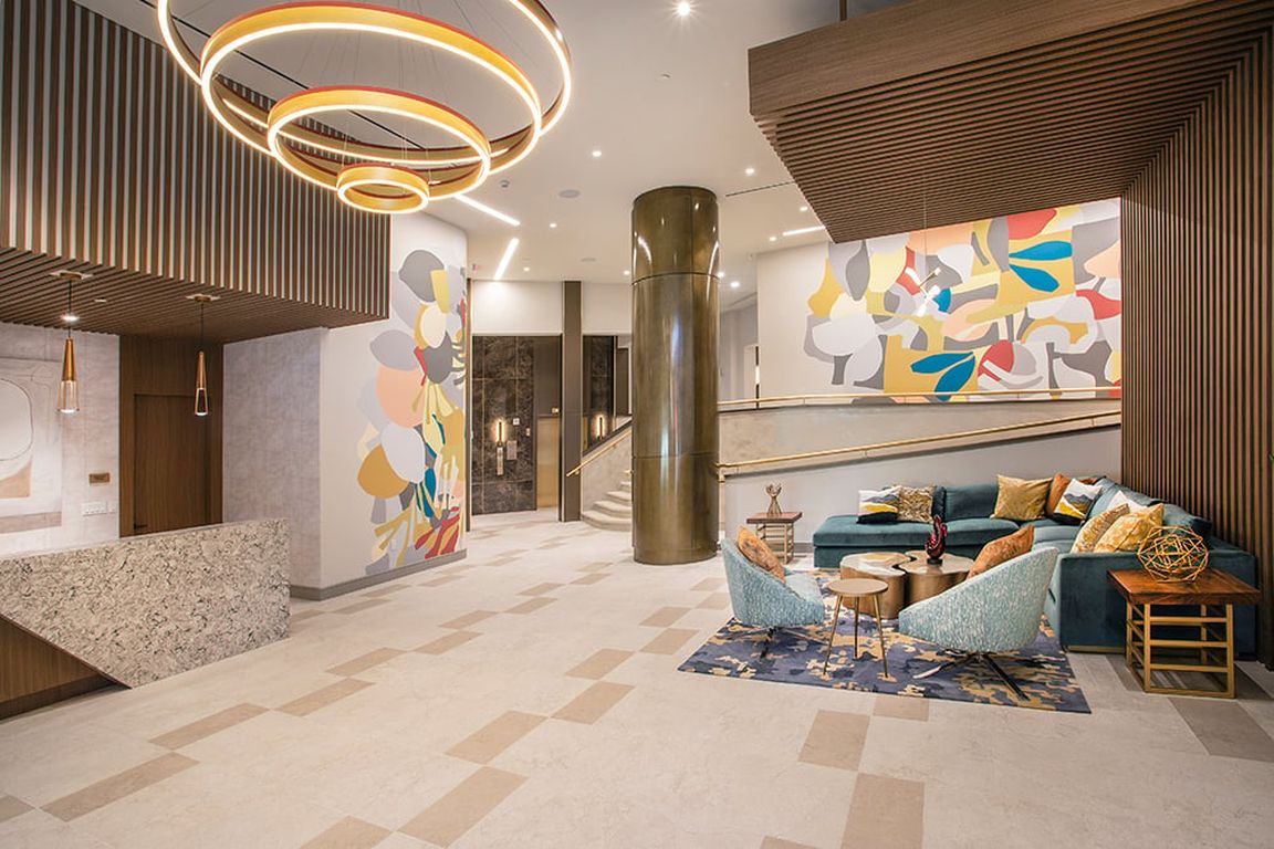 Art-inspired Lobby at 1 Martine