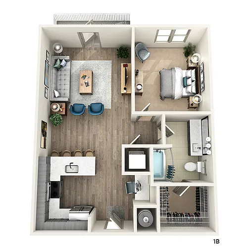 Floor plan 1B
