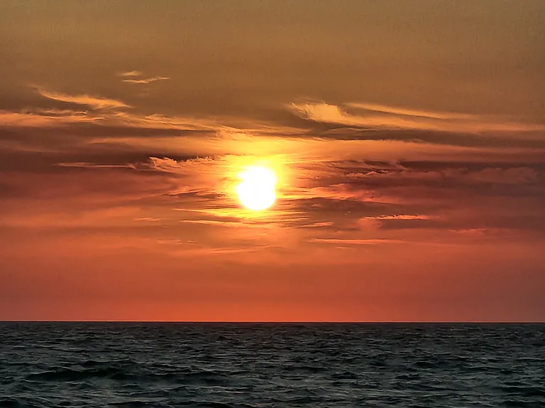 Sunset over the Gulf of America