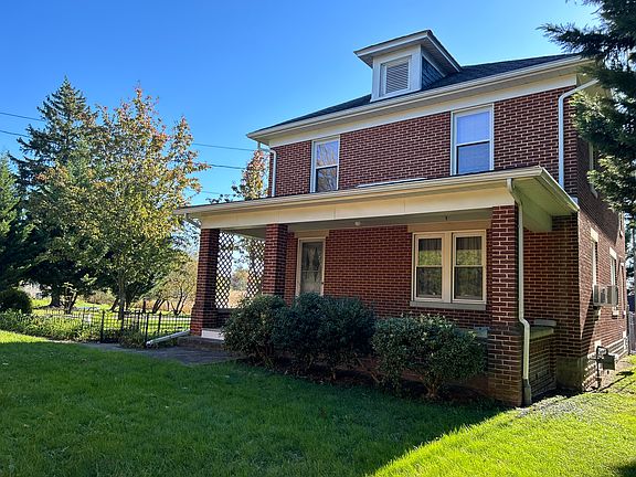 Front view of home and front porch